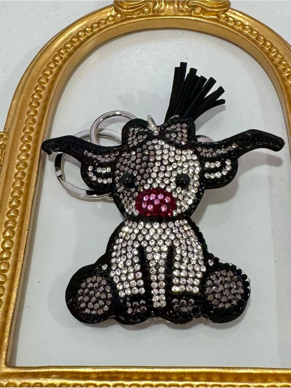 New Gray Baby Longhorn Keychain/Bag Charm